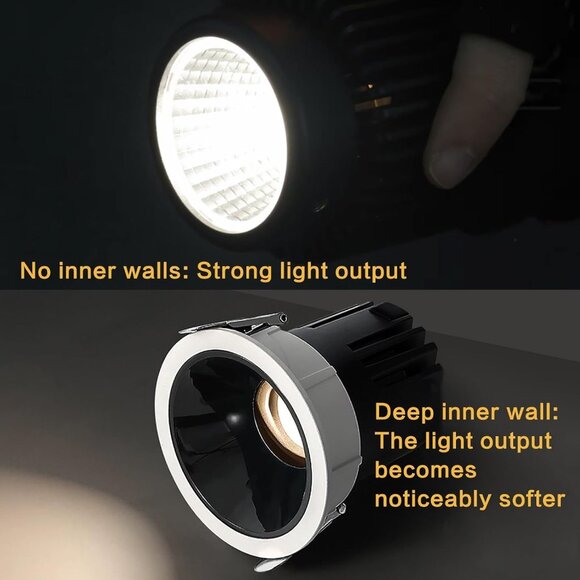 CXWV 3 Inch LED Recessed Downlight,7W Dimmable Anti-Glare Ceiling Light - Picture 6 of 9